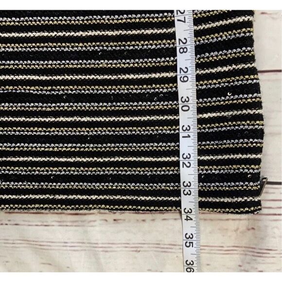 Anthropologie Sanctuary Metallic Gold & Silver Sequin Tweed Dress Size Medium - Picture 7 of 10